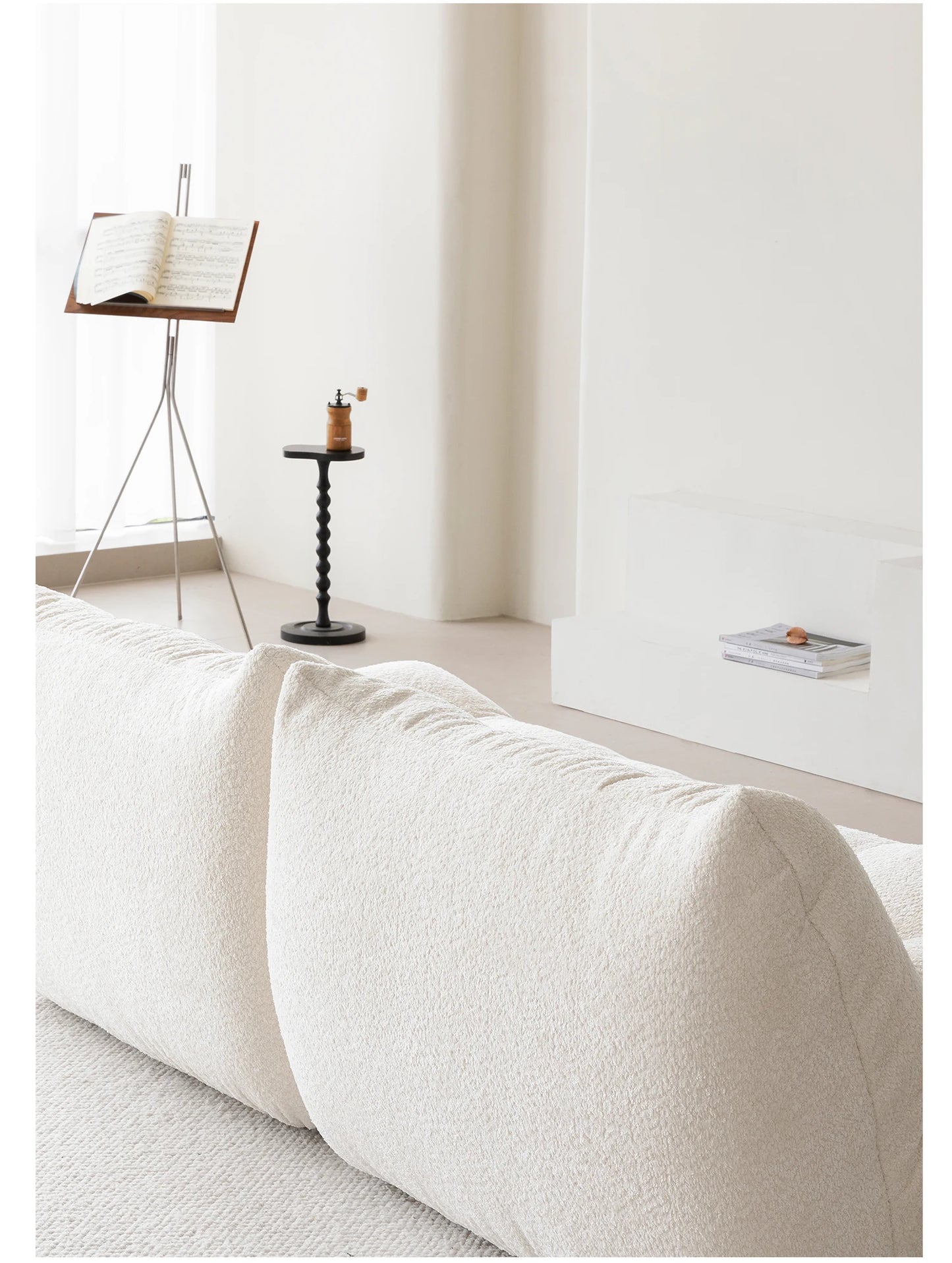 Nordic Cream Style Living Room Sofa White Square Combination Creative Design Lazy Couch Comfort Home Furniture Lounge Chair FYLS