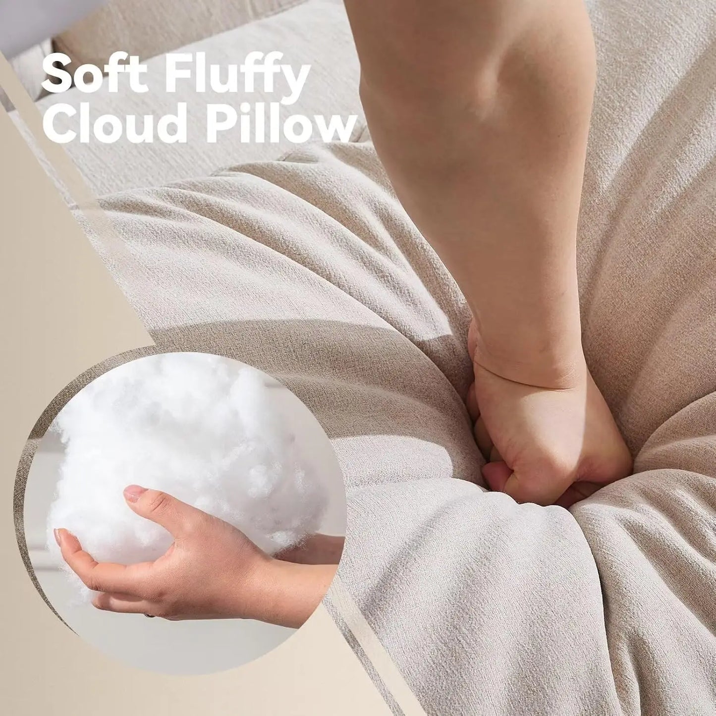 Oversized Modular Sectional Sofa,Cloud Couch Deep Seat Sofa Cushion Covers Removable,Oversized Sectional Couches for Living Room