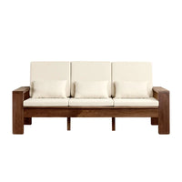 North American black walnut triple sofa cherry wood triple white oak sofa designer practical goods