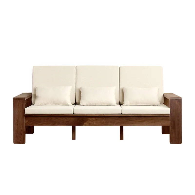North American black walnut triple sofa cherry wood triple white oak sofa designer practical goods