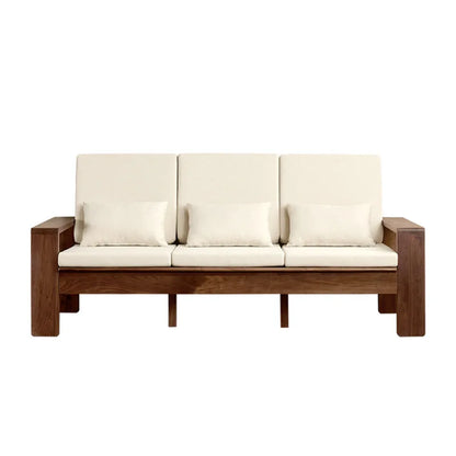 North American black walnut triple sofa cherry wood triple white oak sofa designer practical goods