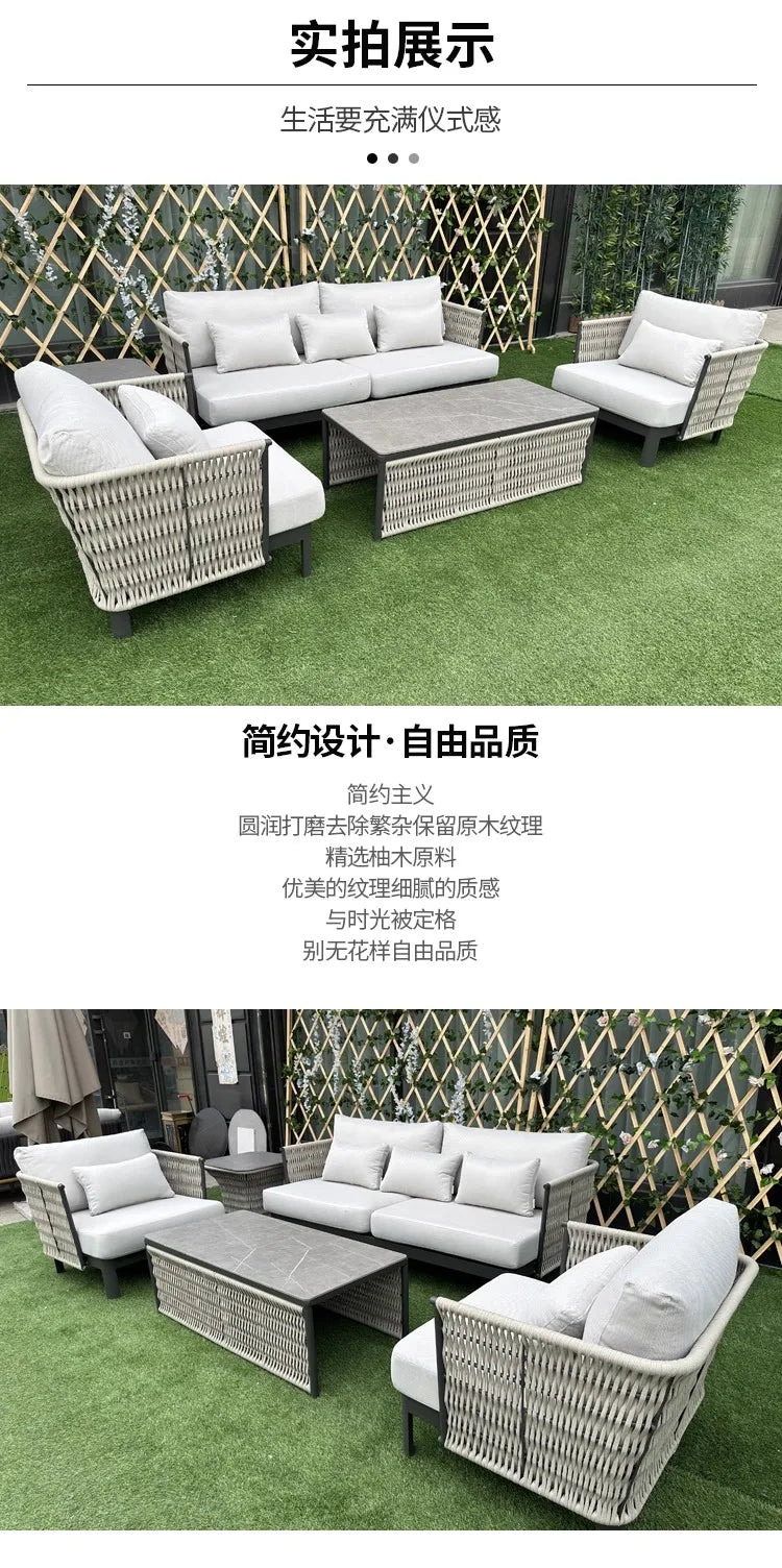 Advanced Luxury Outdoor Sofas Simplicity Creative New Style Garden Sofas Villa Party Accent Furniture Arredo Giardino Lshysf