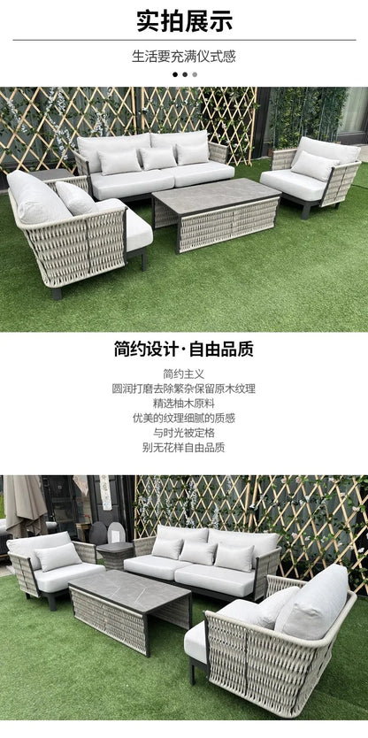 Advanced Luxury Outdoor Sofas Simplicity Creative New Style Garden Sofas Villa Party Accent Furniture Arredo Giardino Lshysf