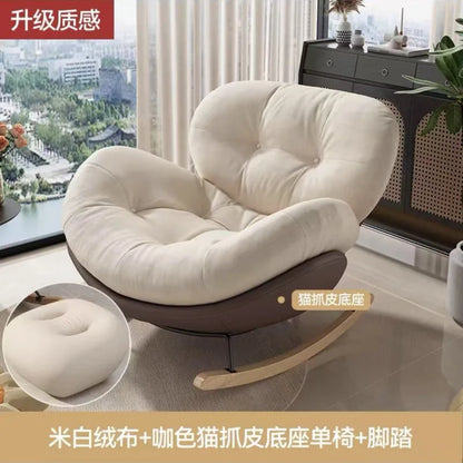 Lazy Snail Sofa Single Rocking Chair Super Soft Penguin Rocking Chair Balcony Living Room Leisure Lounge Chair Household Adult