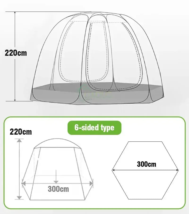 Portable Spherical Tents 360 Degree Panoramic Window Outdoor  Transparent Camping Tent 4-8 Person Star Dome TentSun Room Tents