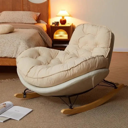 Thickened Penguin Rocking Chair Balcony Sofa Home Bedroom Leisure Chair Wide