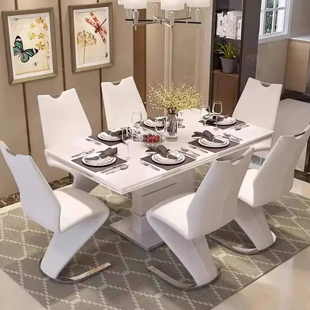 Of Set 2 Luxury Dining Chairs Modern Comfortable Living Room Designer Dining Chairs Aesthetic Beauty Chaise Home Furniture