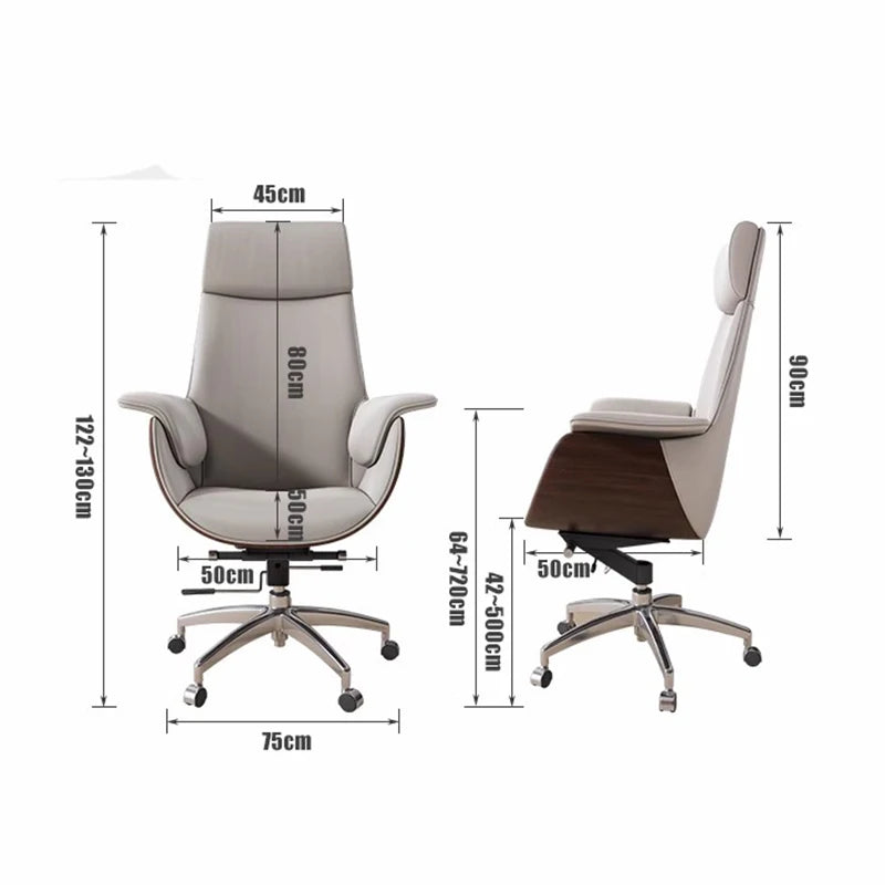 Simple Ergonomic Office Chair Footrest Nordic Style Modern Design Office Chair Comfortable Luxury Chaise Bureau Office Furniture
