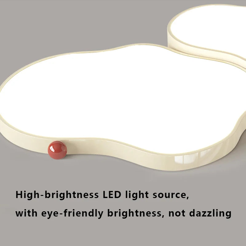 Modern cloud ceiling lamp with remote control, suitable for living rooms，bedrooms, LED lighting fixture, home decoration