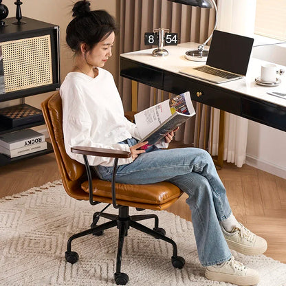 Swivel Study Office Chair Throne Ergonomic Mobile Executive Comfortable Office Chair Desk Nordic Silla Oficina Salon Furniture