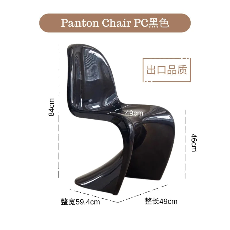 Dining chair Makeup stool Home Nordic minimalist high-end creative style plastic beauty chair