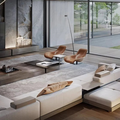Designer Luxury Living Room Sofas Italian Minimalist Comfortable Reclining Sofa Relaxing Corner Woonkamer Banken Furnitures