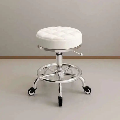Aesthetic Hairdressing Chair Backrest Simple Rolling Rotating Barber Chair Portable Mocho Cadeira Barber Equipment MQ50BC