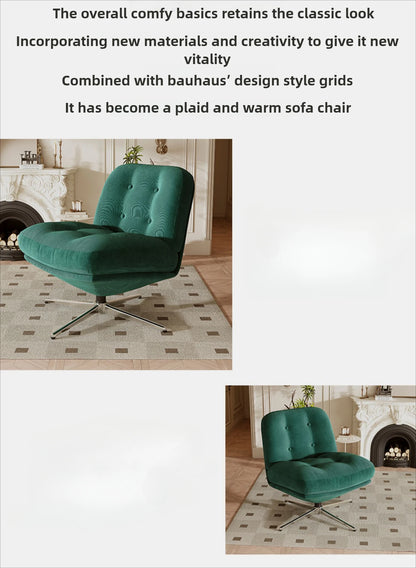 Single sofa chair light luxury medieval Bauhaus living room leisure chair bedroom lazy sofa