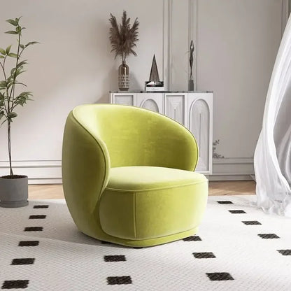 Light Luxury Cream Style Single Sofa Small Size Beauty Salon Table and Chair Hotel Homestay Exhibition Hall Reception Sofa