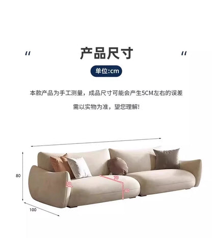 Nordic Cloud Living Room Sofas Cream Loveseat Tiny House Comfortable Living Room Sofas Relaxing Ergonomics Muebles Furniture