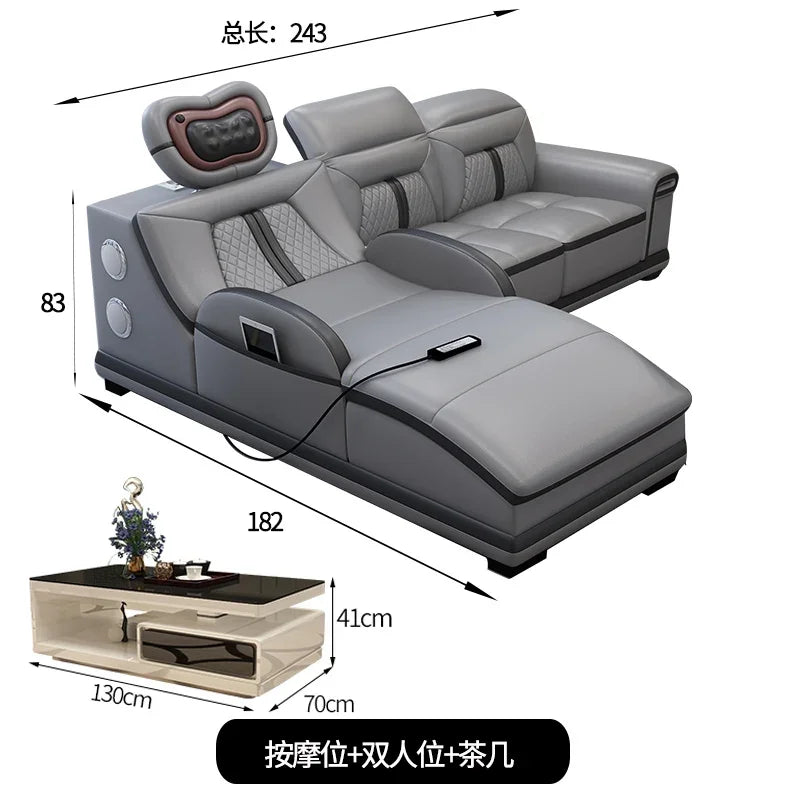 Luxury Wood Nordic Living Room Sofas Cozy Relaxing Recliner Armchair Sofas Floor Daybed Massage Woonkamer Banken Home Furniture
