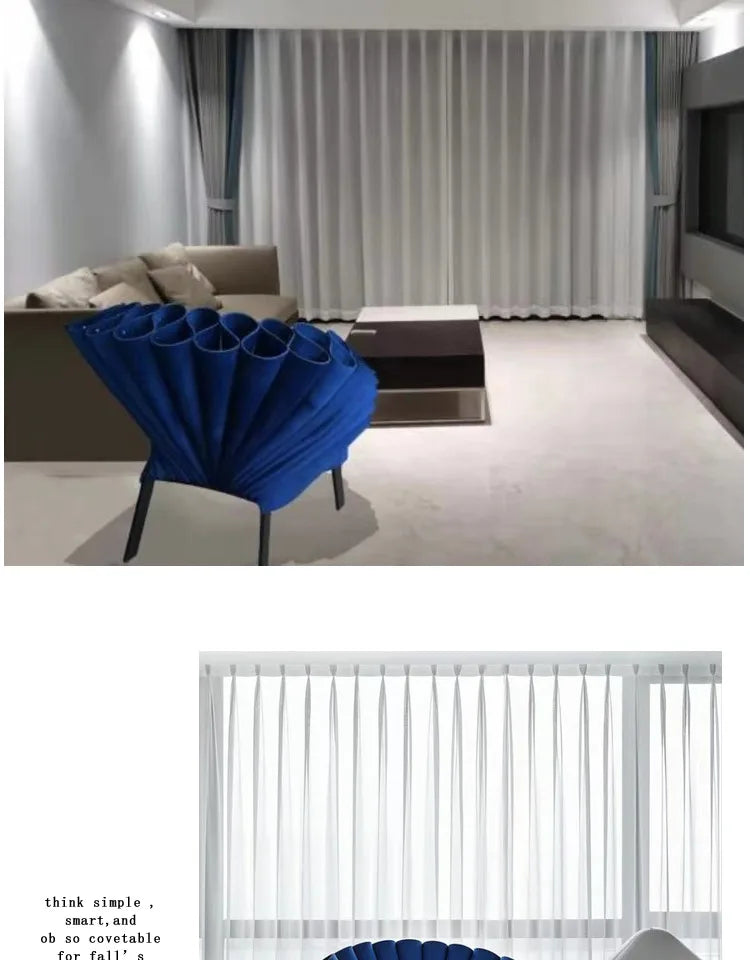 Nordic minimalist living room special-shaped single sofa chair
