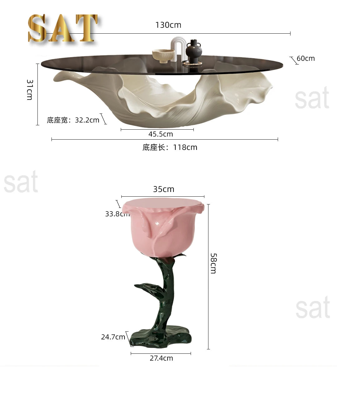Table à thé moderne en verre de qualité supérieure, mobilier de luxe à une feuille de styliste artistique haut de gamme pour Table basse de salon