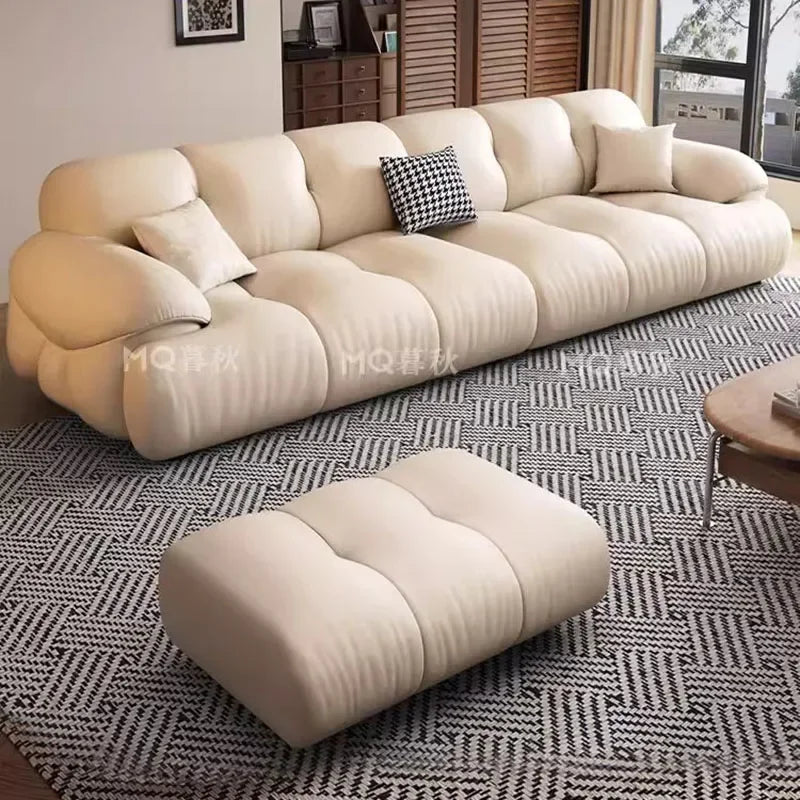 Long Modern Living Room Sofas Interior Fashion Luxury Design European Living Room Sofas Comfortable Sillon Cama Trendy Furniture