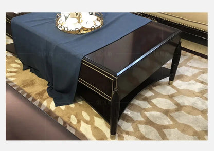 AR Light Luxury Post-modern Stainless Steel Rectangular Square Coffee Table Living Room TV Cabinet Combination Marble Furniture