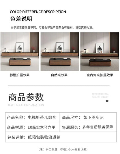 JC Storage Retro Design Tv Stand Coffee Table Lights Minimalist Floor Tv Stands Home Universal Mueble Para Televisor Furniture