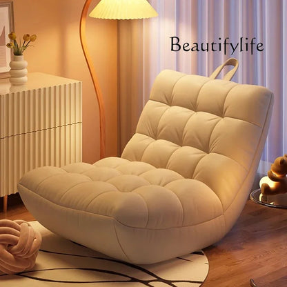 uu White Cream Living Room Chairs Relaxing Balcony Throne Comfortable Vintage Beauty Chairs Ergonomic Fauteuil Trendy Furniture