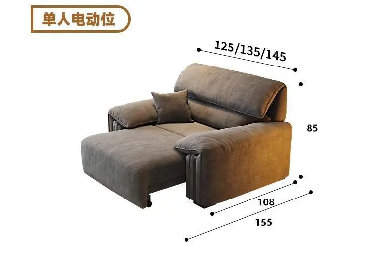 N67 Design Extendable Electric Recliner Sofa Living Room Lazy Lounges Electric Recliner Sofa Nordic Modern Divano Home Furniture