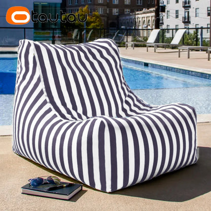 OTAUTAU Outdoor Bean Bag Cover Beach Swim Pool Lounger SF464【No Filler Inside! You Need To Buy Filler By Yourself !】