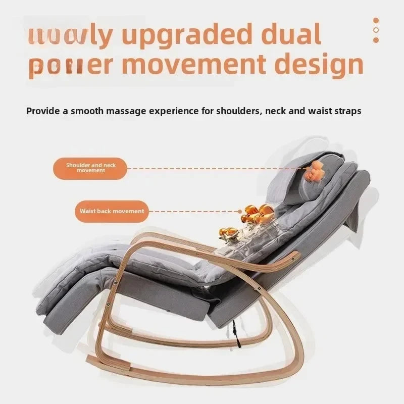 Newly Upgraded Multifunctional Massage Chair with Roller Heating and Vibration Full Body Massage Lounge Chair Recliner Chair