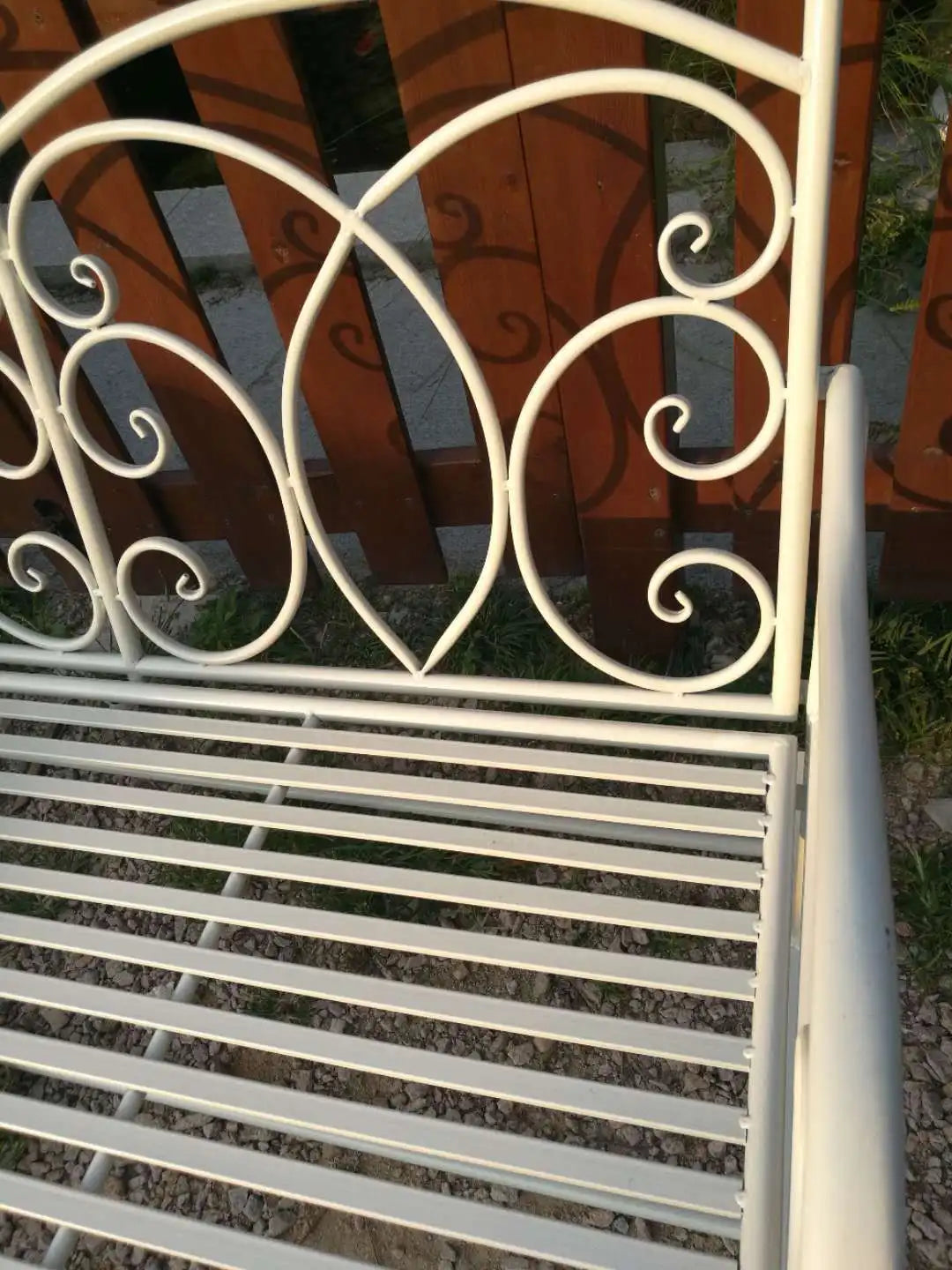 Foreign trade tail order clearance picking up leaks European backrest double chair outdoor courtyard leisure balcony bench park