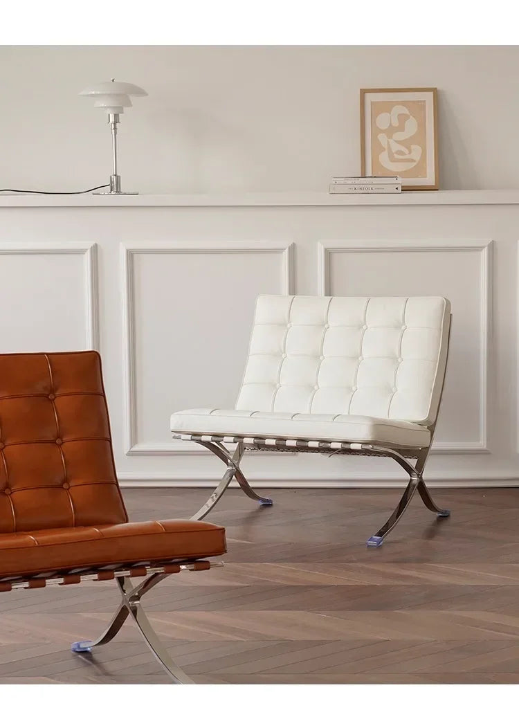 Designer Basarona Single Sofa Chair Balcony Business Guest Negotiation Reception Office Living Room Bedroom Leisure Furniture HY