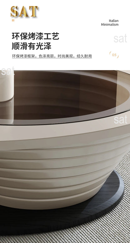 Oval Modern Coffee Table Unique Trendy Design European Coffee Table Neutral Minimalist Table Basse Living Room Furniture