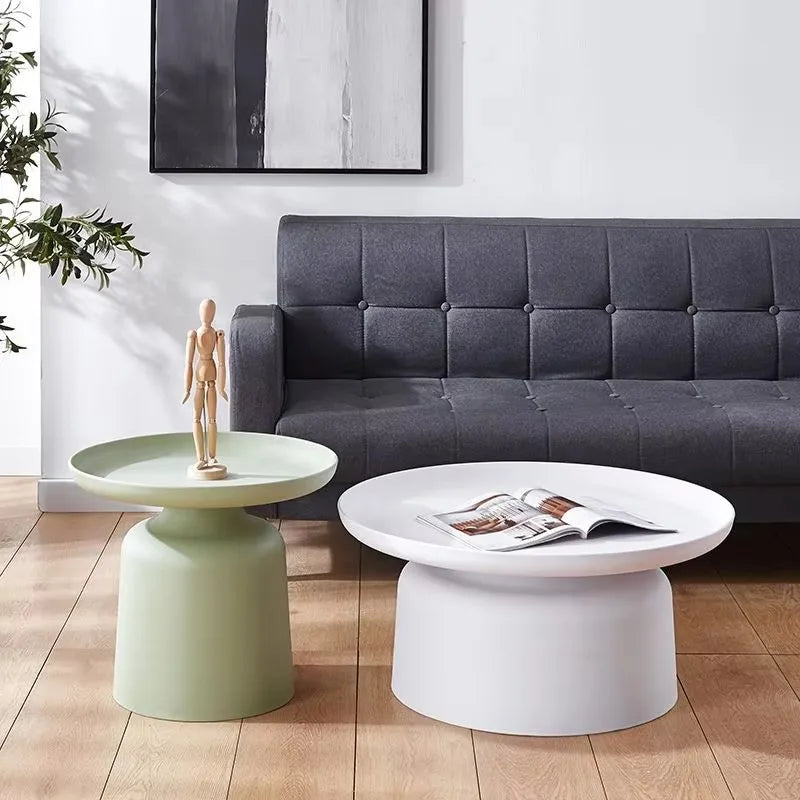 Coffee Table Nordic Living Room Sofa Side Simple Coffee Tables Round Corner Modern Home Small Tea Tables Furniture Mesa Plastic