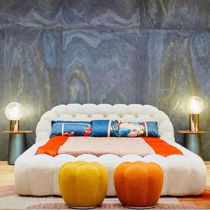 Lounge Clear Bed Decoration Beauty Room Decor Large Size European Sun Sleeping Bed Safe Letto Matrimoniale Trendy Furniture