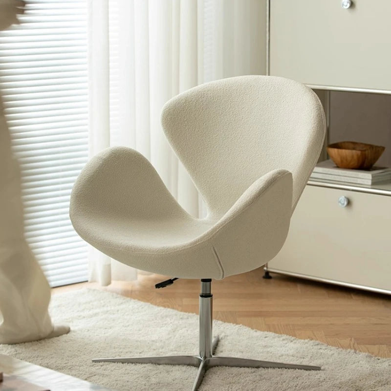 Single sofa chair swivel chair Nordic designer creative simple casual ins swan chair