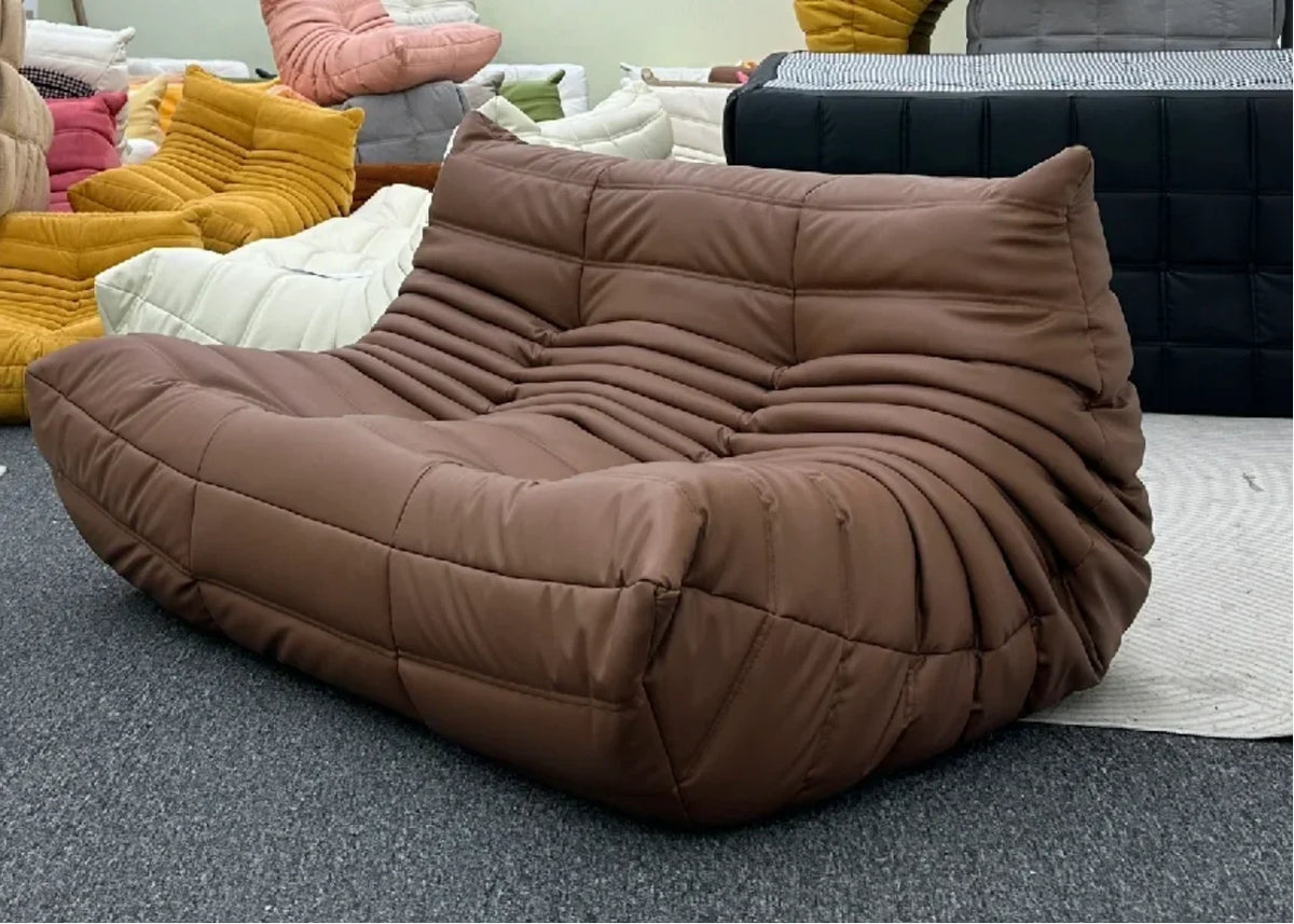 Two sofas, wife's favorite, daughter's favorite, the best seat for taking a shower, caterpillar sofa, luxury item Luxury has con