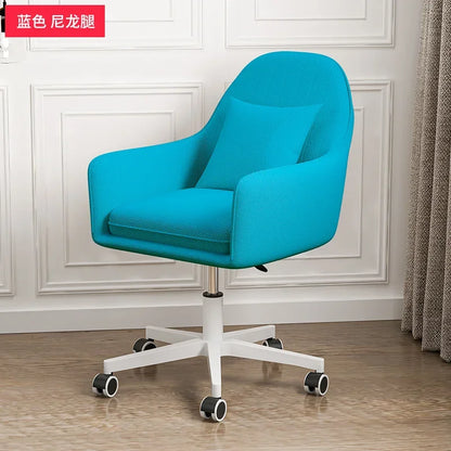 Computer Chair Nordic Household Comfortable Office Chair Bedroom Furniture Designer Backrest Study Swivel Pulley Gaming Chair