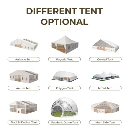 Large Waterproof Pagoda Outdoor Event Tent, Custom Commercial Canopy Shelter for Wedding Party, Trade Show & Outdoor Exhibition