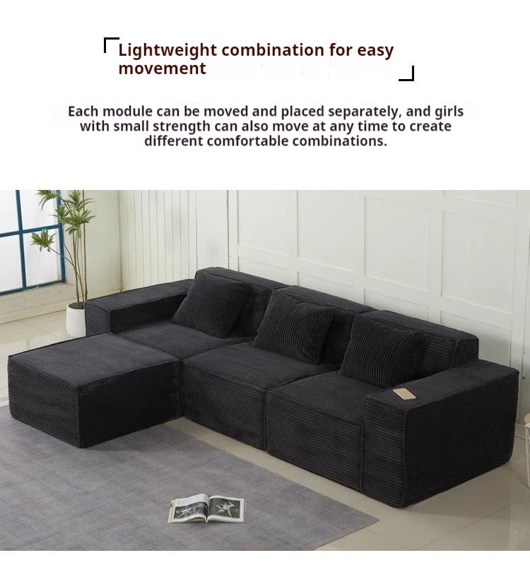 Compressed SofaNew Design Living Room Furniture L-Shape Sectional Sofa Comfortable Fluffy Vacuum Compressed Comfy Sofa Set Modul