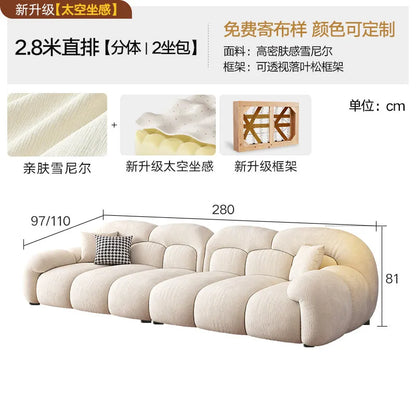 Big Size Living Room Sofa Luxury Italian Full Luxury Armchair Couch Cloud 2 People Corner Floor Reclining Furniture Decoration