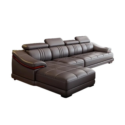 Nordic Genuine Leather Sofas Luxury Armchairs Cinema Comfortable Sofas Living Room Design Fauteuils Salon Home Furniture