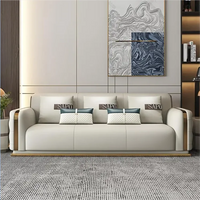 Modern Luxury Couch Living Room Sofa Furniture Set Sectional Top Genuine Leather Sofa