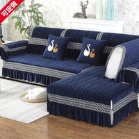 Sofa Cushion Soft Thick Sofa Cover Plush Towel Living Room Non-slip Corner Couch Covers Protective  Lace 1/2/3/4 Home Seat  Mat