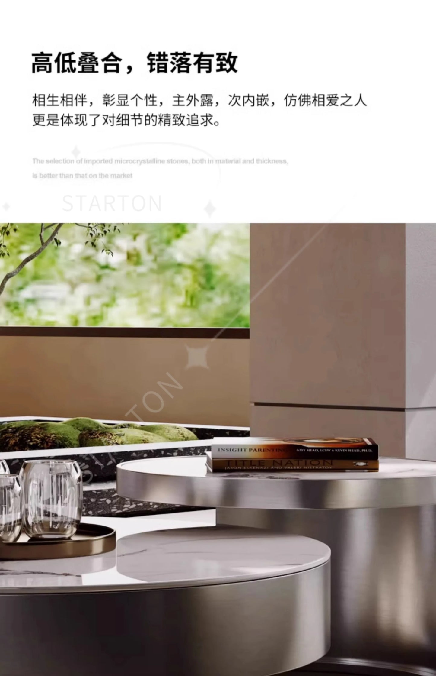 Aesthetic Coffee Table Round Storage Designer Modern Coffee Table Small Salon Metal Mesa De Centro Sala Home Furniture