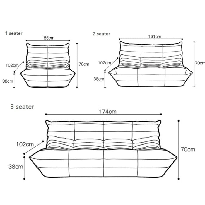 OEM Factory Couches Chaise Large Bean Bag Living Room Furniture Chair Lazy Relax Sofa