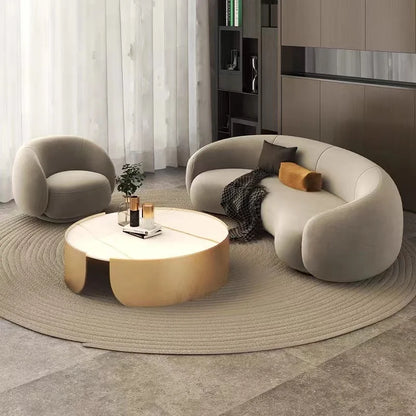 Customizable Luxurious and special-shaped creative curved sofa small apartment simple beauty double