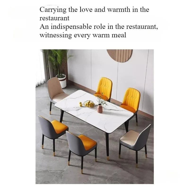 Light luxury dining chair leisure rental house dining table and chair household simple backrest stool hotel restaurant chair
