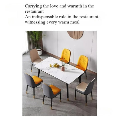 Light luxury dining chair leisure rental house dining table and chair household simple backrest stool hotel restaurant chair