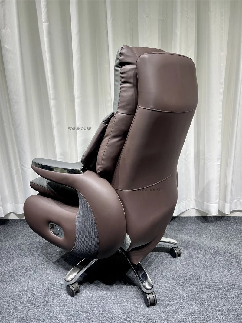 Electric Smart Office Chairs European Reclining Computer Chair Home Gaming Armchair Modern Office Furniture High-end Boss Chair